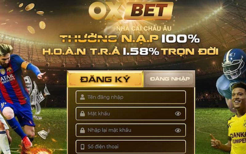 Khuyến mãi Oxbet hoàn trả không giới hạn lên tới 1,58%